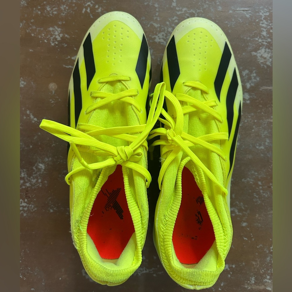 Adidas Crazyfast Bright Yellow Soccer Cleats Men’s 9